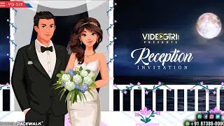 Reception Party Invitation Video | Wedding Reception Invite | VG-519