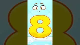 Wash the Numbers | 123 Numbers | Fun Counting games | Meet Number 8 | #shorts