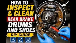 How To Check & Clean Car Brake Drums and Shoes TIPS
