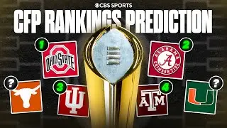 College Football Playoff Rankings PREDICTIONS: Alabama over Indiana 👀 | Texas and Miami in Top 10?