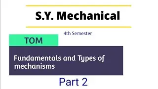 TOM | Ch 1 Type of links | Theory of Machines | Mechanical 4 SEM | Bharat Sir | BhandarkarAcademy |
