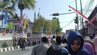 Atraksi polwan polres kuningan Jawa Barat