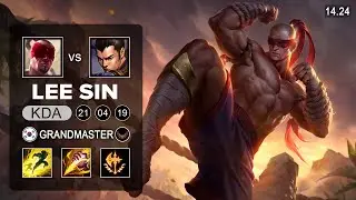 Lee Sin vs XinZhao Jungle - KR Grandmaster - Patch 14.24 Season 14