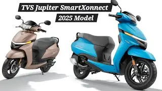 TVS Jupiter 110 Disc 2025 SmartXonnect in Matt Dawn Blue Colour 💙 @ ₹90k #tvs #jupitor
