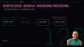 Suspicious Base64 Commands SSH Brute Force, Python Credential Decode | LetsDefend SOC302