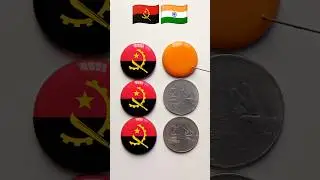 🇦🇴 Vs 🇮🇳 Republic day drawing Flag Art #viral #shorts #reels #indian