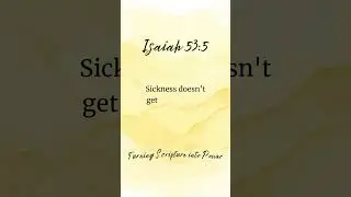 Isaiah 53:5 Turning Scripture into Power Confession Healing and Wholeness #faith #health #duet