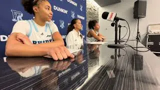 Rhody WBB || Postgame Press Conference: Tammi Reiss, Ines Debroise, and Palmire Mbu