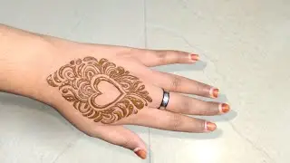 Filler Heart henna design. #mehndi #creativehenna #hennnadesign #henna #filler 