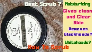 Khadi Rose and Papaya Face Scrub Review|#glowingskin#softskin#moisturizedskin | Pretty Indi Gal