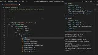 Imprimir un cuadrado de asteriscos en python