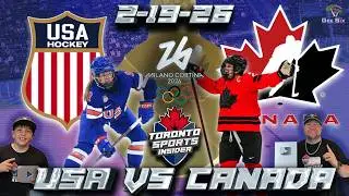 USA vs Canada Women's Olympic Hockey LIVE 🔴 | 2026 Gold Medal LIVE Stream Reaction & Play By Play
