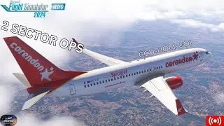 DOUBLE SECTOR LIVE ✈️ | SpiceJet 737-800 | CCU–BOM–GOI | MSFS 2024