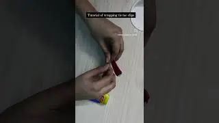 Silk thread hair clips making #trending #viral #hairaccessories #hairclips #diy #crafts