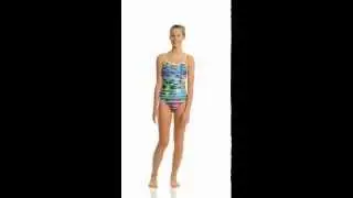 Speedo Flipturns Rainbow Weave Tie Back 1 Piece | SwimOutlet.com