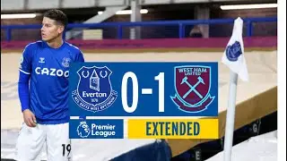 EXTENDED HIGHLIGHTS: EVERTON 0-1 WEST HAM
