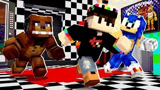 CAN SONIC SURVIVE FIVE NIGHTS AT FREDDY'S? [23] | Sonic Survival Adventures | Minecraft