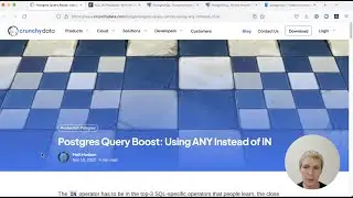 5mins of Postgres E45: IN lists vs ANY operator: Bind parameters and performance