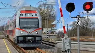 (LT) Przejazd Kolejowy w Wilnie na ul. Pramonės | Lithuanian railroad crossing