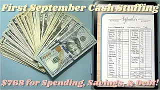 First Cash Envelope Stuffing for September! || $768 Stuffing || Stuffing EVERY Sinking Fund!