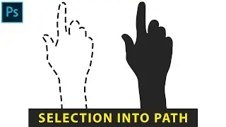 How to Convert Selection into Path or Shape in Photoshop in Hindi | Path Selection tool in Photoshop
