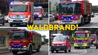 [🌲🔥 WALDBRAND IN HILDEN!] - Seltene Sonderfahrzeuge | Einsatzfahrten verschiedener Feuerwehren! 🚒