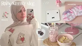 Rainy summer day in my life 🧸🌧️Cozy, baking, morning routine, journaling…