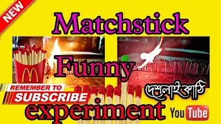 Matchstick Funny experiment | দেশলাই কাঠির experiment #trending #bhyajalchele Ajay Kumar | shocking