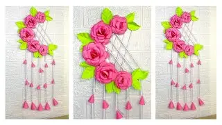🌸 DIY Wall Decor with Walmate | DIY Wallmate Home Decor ✨ | Pink Rose Walmate #viral #diy #trending 