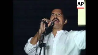 NICARAGUA: FORMER PRESIDENT ORTEGA DENOUNCES ELECTION RESULT (1)