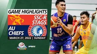 #NCAASeason97 GAME HIGHLIGHTS: SSC-R Stags vs AU Chiefs | March 27, 2022
