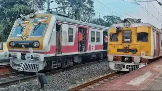 Latest vs oldest !! Icf medha emu vs old colorful emu | katwa local vs Howrah local