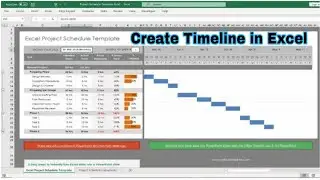 How to Create a Timeline in Excel || how to create a timeline in excel