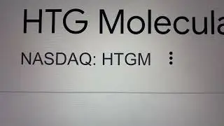 🔴 HTG MOLECULAR DIAGNOSTICS INC. HTGM Stock Trading Facts 🔴