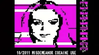 Kathrin G&uuml;nter - Lindsay Lohan's Mugshot Cabinet, International Teletext Art Festival 2013