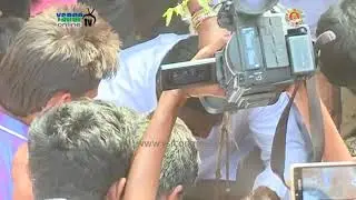 YS Jagan plants a crop on completion of 1200 Km of Prajasankalpa Yatra