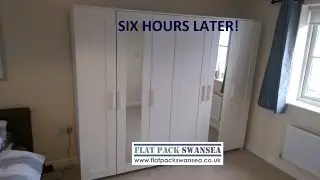 Big Flat-Pack Job - Ikea Pax Walk-In Wardrobe & Brimnes - Assembled by Flat-Pack Swansea