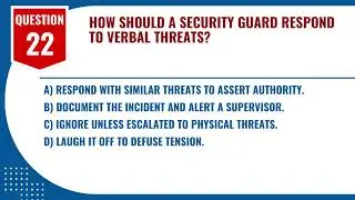 Canada Security Guard Practice Test Questions And Answers (100 Must Know Questions)