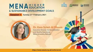 Universities Future Strategies for UNSDGs Initiatives - Dr. Esra Saleh Al Dhaen