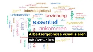 Arbeitsergebnisse visualisieren mit Wortwolken