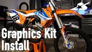How to Install a Graphics Kit on a Motocross Bike