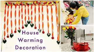 Day Before Our House Warming Ceremony in USA | DIY backdrop decoration ideas |  USA tamil vlogs