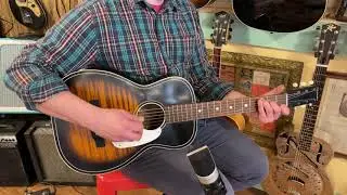 1967 Silvertone 604 (Harmony H929) parlor guitar