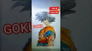 Goku drawing challenge from dragon ball ❤#shorts #viral#animeedit #drawingchallenges #animeeart