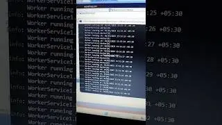 How to create the worker process windows service in asp dot net core