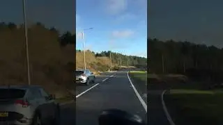 Sunny winter drive time lapse with 