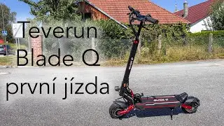 Teverun Blade Q - 2 motory na městsk&eacute; koloběžce? To chce&scaron;!! Prvn&iacute; j&iacute;zda 🛴