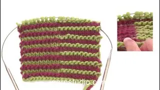 How to knit shadow knit/Illusion knit