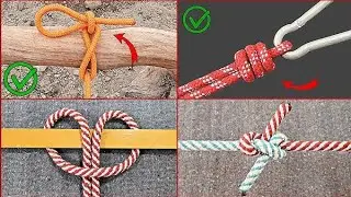 WaWo Easiest Way to tie a knot/ Rope knot tutorial,