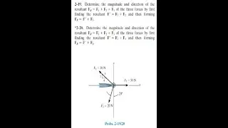 2-19 problem solved | Statics Engineering mechanics textbook